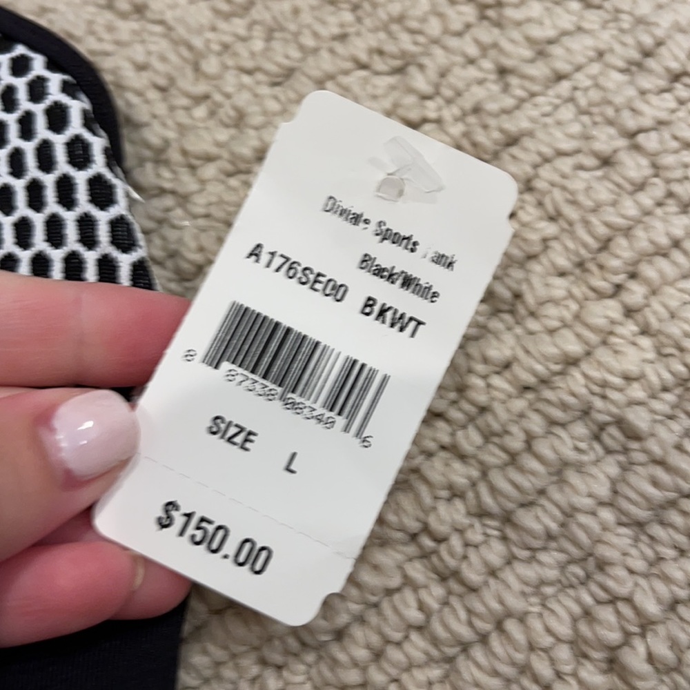NWT Koral Activewear Deviate Black Racerback Tank - Picture 3 of 7